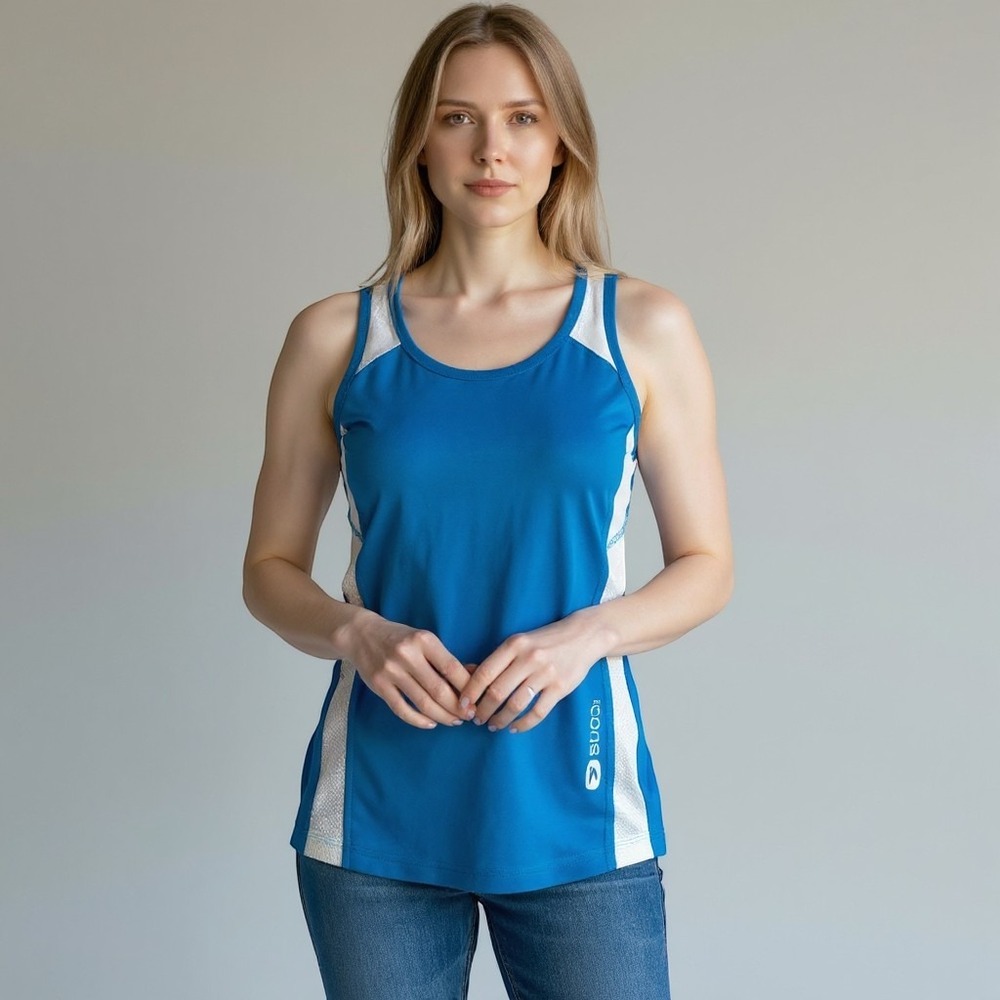 Sugoi Women's RSR Tank Top Running Cycling Shirt Tank Top, Blue, XS